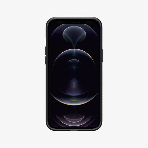 ACS01617 - iPhone 12 Pro Max Case Liquid Air in black showing the back